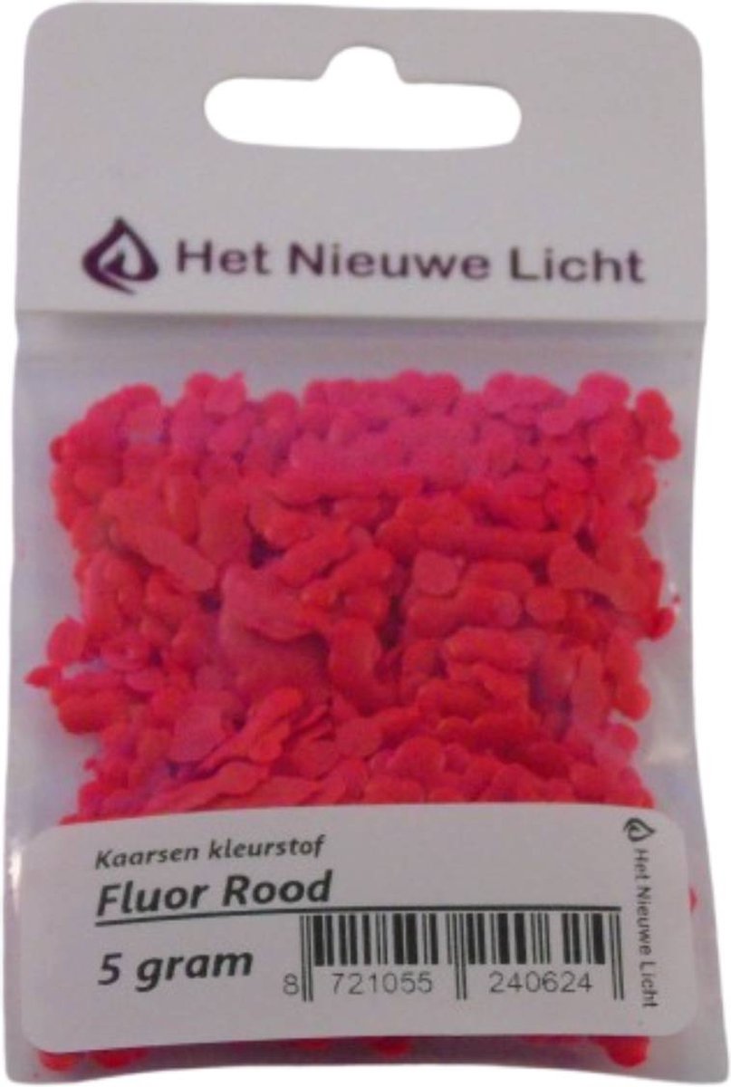 Het Nieuwe Licht ® - Kaarsen kleurstof - FLUOR ROOD - 5 gram