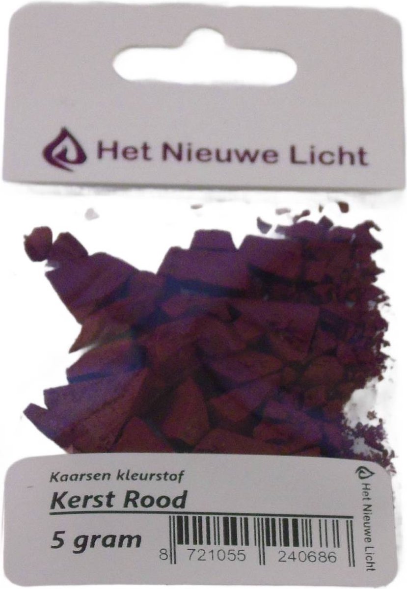Het Nieuwe Licht ® - Kaarsen kleurstof - KERST ROOD - 5 gram