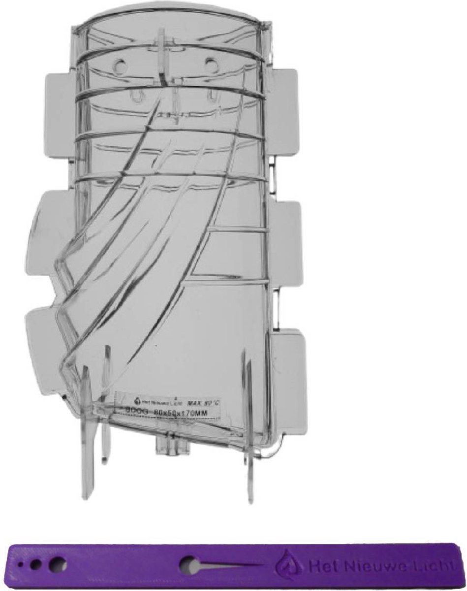 Het Nieuwe Licht ® - kaarsenmal - Boog 80x50x170mm - gietvorm - compleet - met piklem - gietmal voor kaarsen