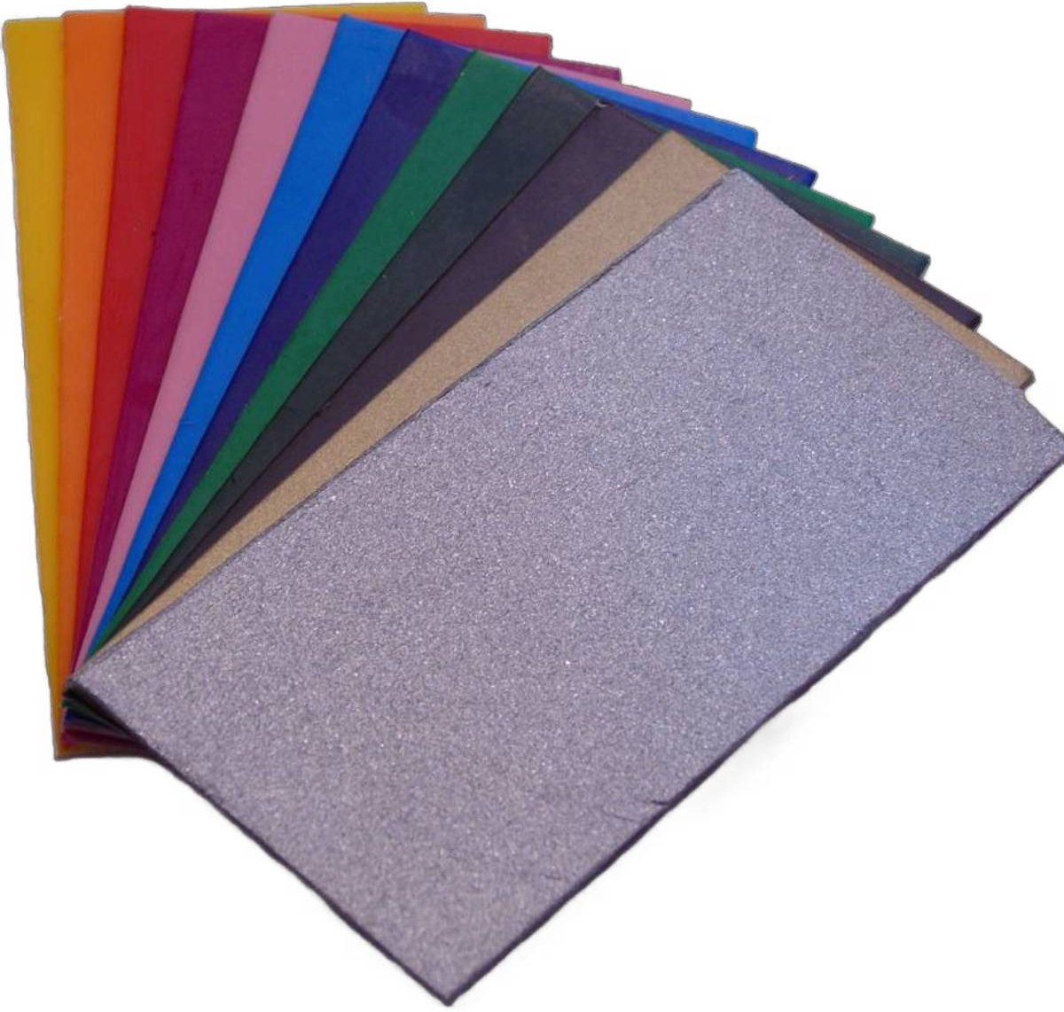 Het Nieuwe Licht® - Versierwas - wasfolie - 12 kleuren - 5x10cm.