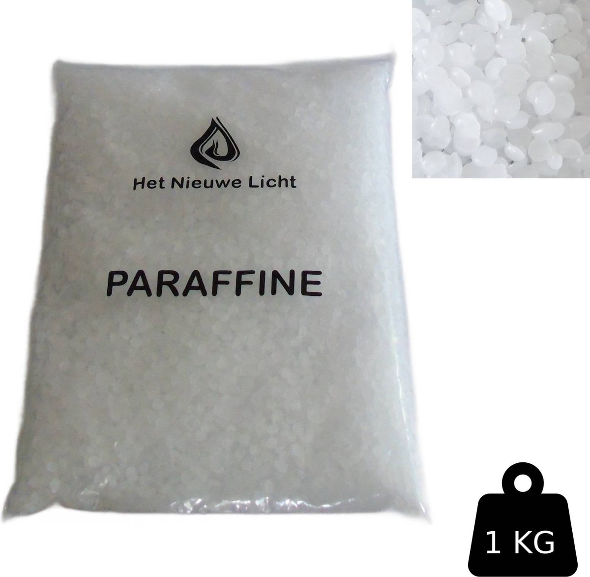 Het Nieuwe Licht® - Semi Transparante A1 Paraffine - 1kilo - kaarsen was - zelf kaarsen maken