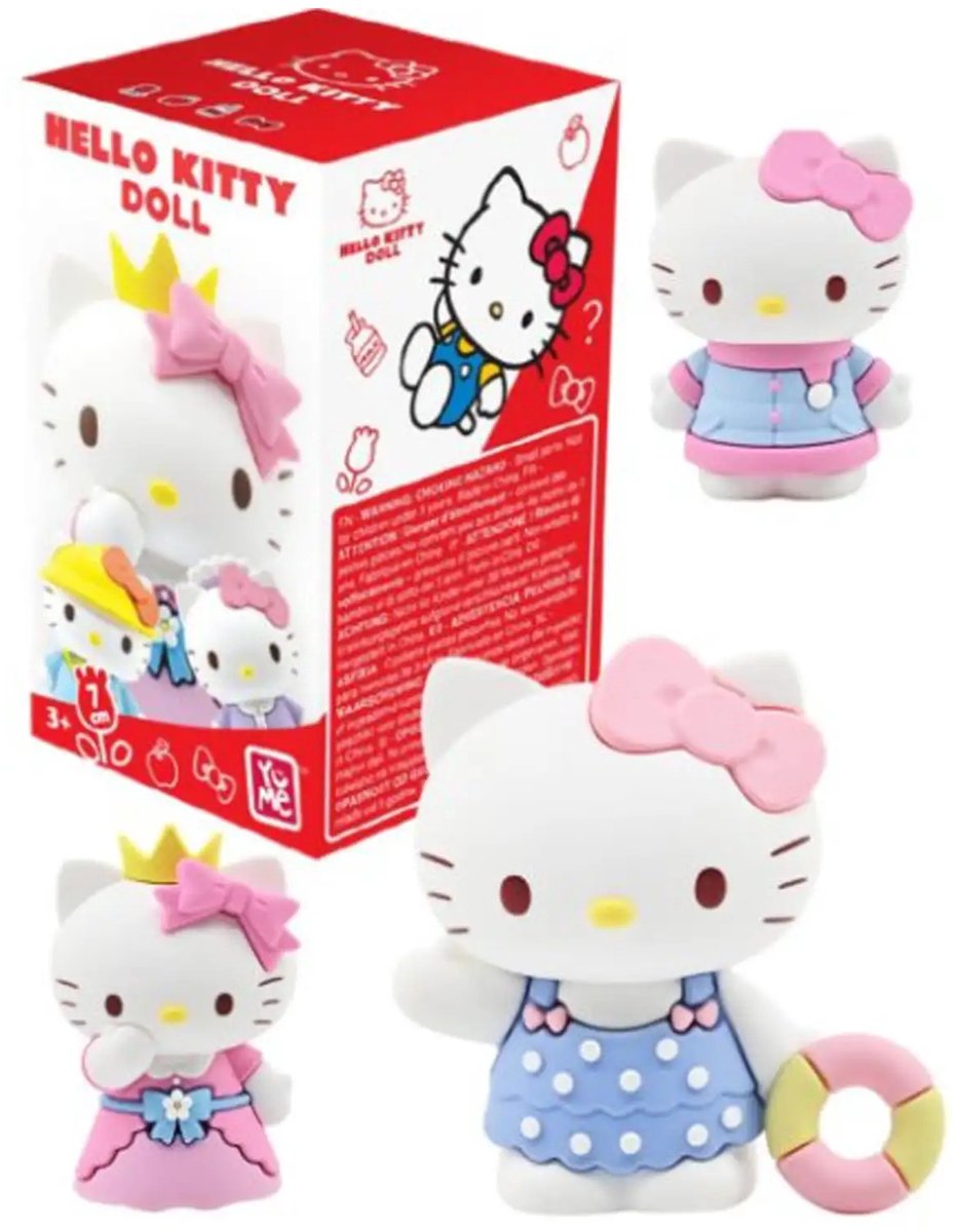 Hello Kitty Dress Up Diary verzamelfiguur - 7 cm - Spaar ze alle 8 - Cute - Kawaii - Collectible
