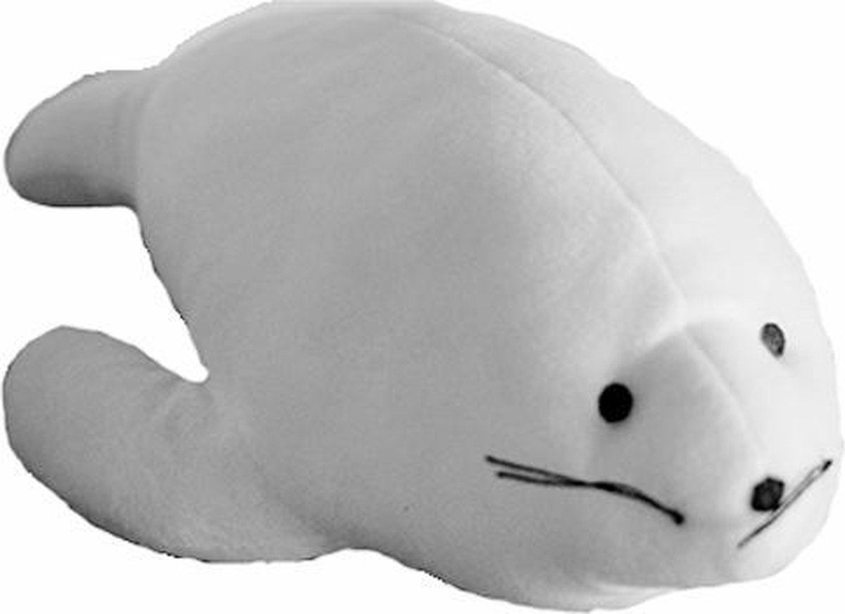 Heunec Pluche Witte Zeehond Knuffel – 30 cm