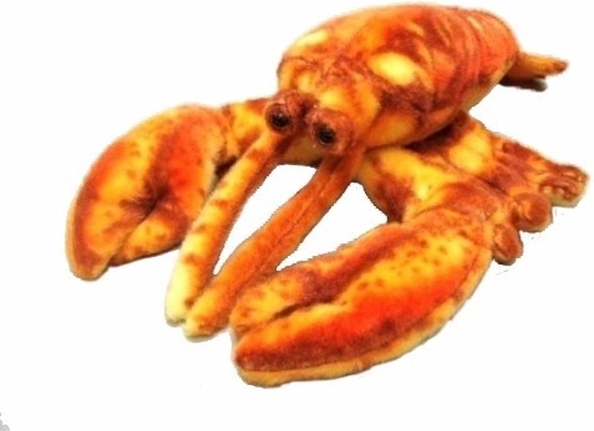 Heunec Pluche kreeft knuffel - 28 cm - dieren knuffels - zeedieren