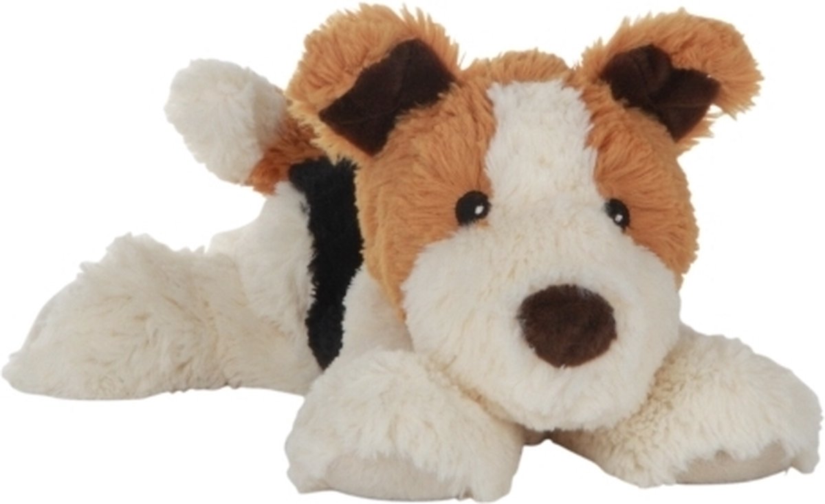 Magnetron warmte knuffel hond 18 cm