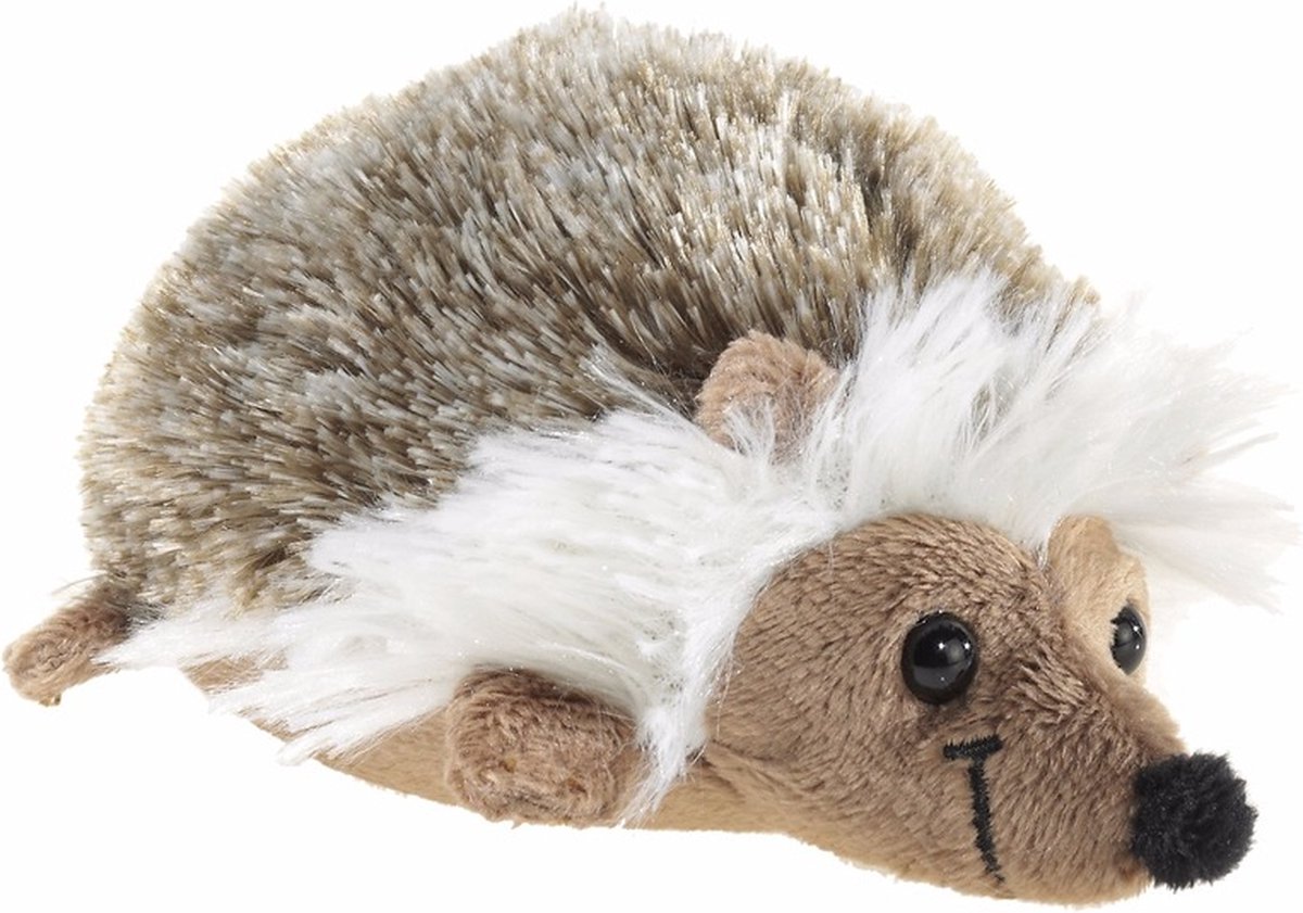 Pluche egel knuffel liggend 12 cm