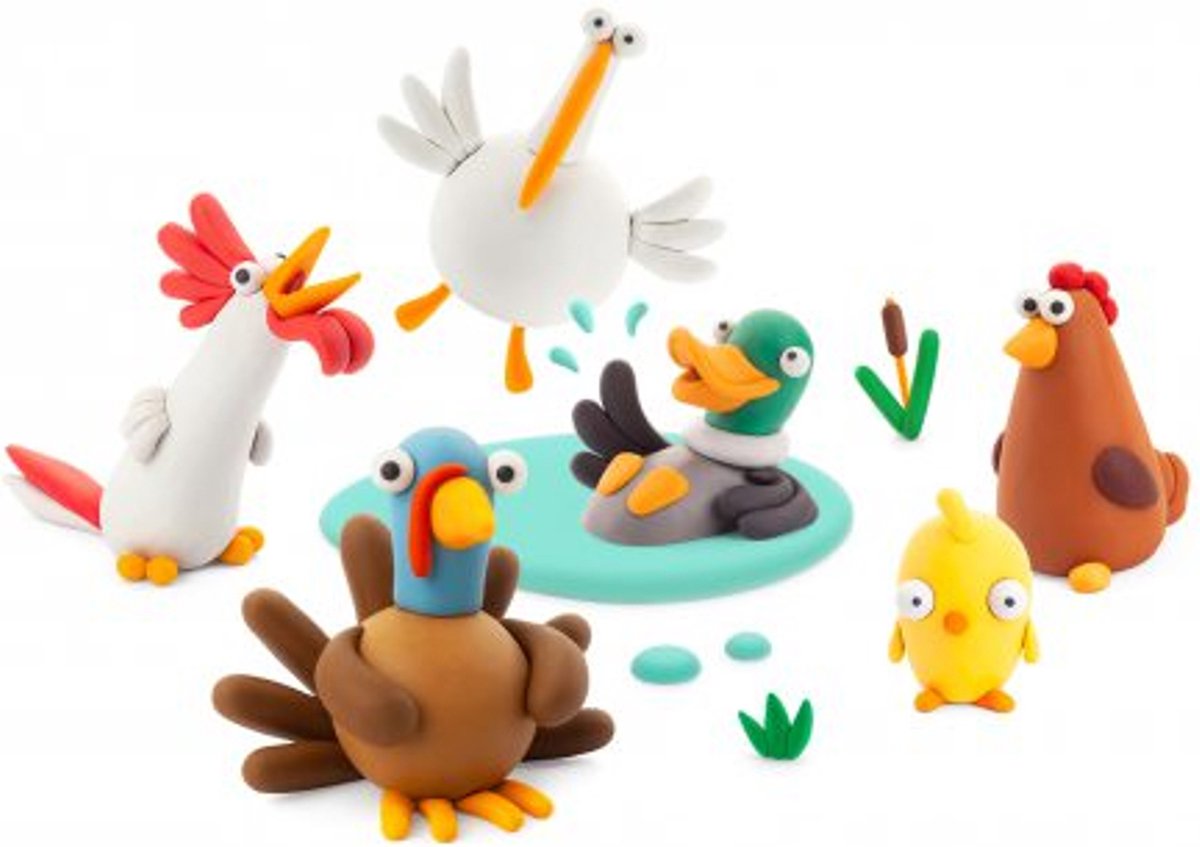 Hey Clay - pasari de la ferma Boetseerklei - Creatief