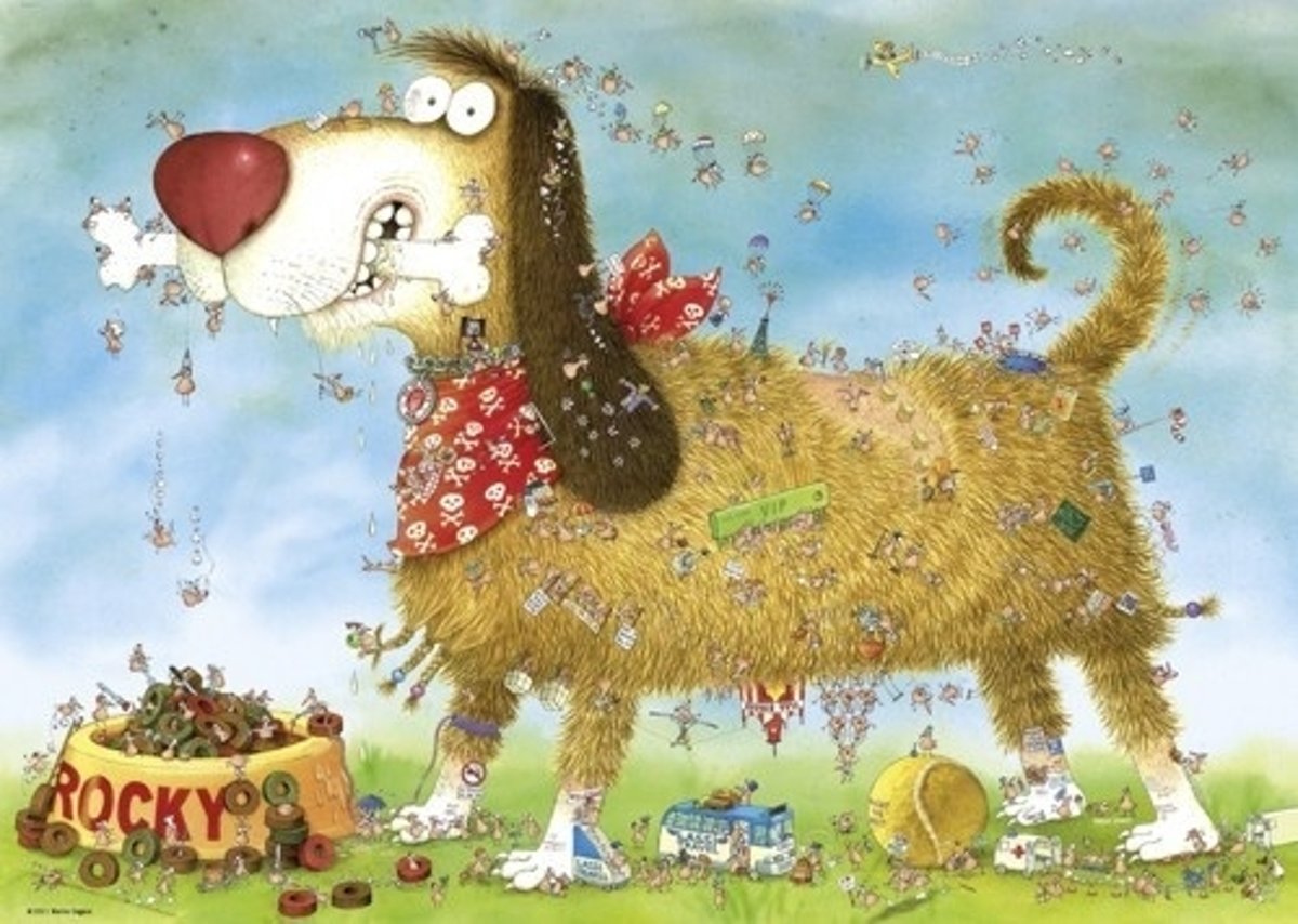 Degano, Dogs life - Legpuzzel - 1000 Stukjes