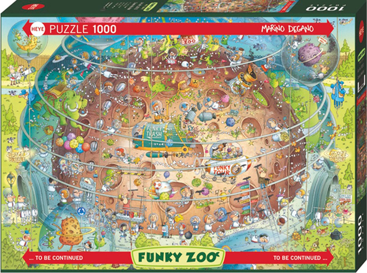 Heye Funky Zoo Cosmic Habitat 1000 stukjes