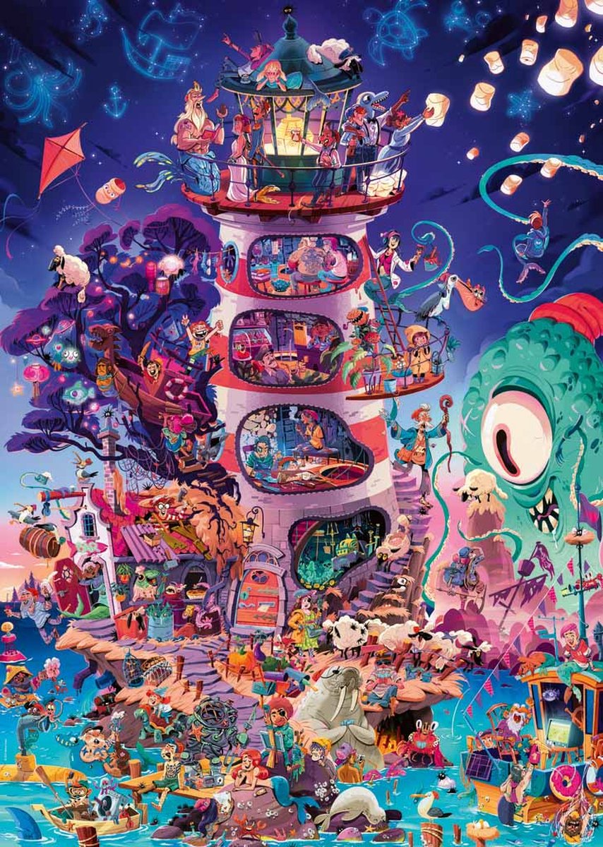 Heye Puzzel Look, a Beacon! 2000 3hk. Nieuw.