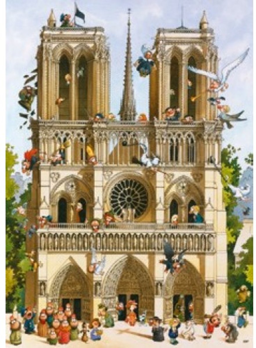 Heye legpuzzel Vive Notre Dame! van Loup, 1000 stukjes