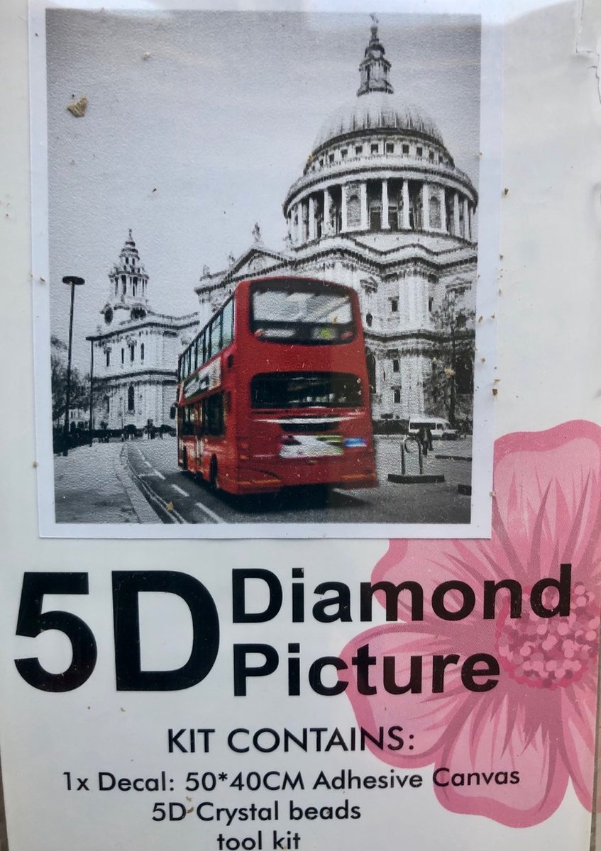 Diamant painting 5D /HI Stone 50x40cm/DIY/tool kit/crystal beads/vierkant