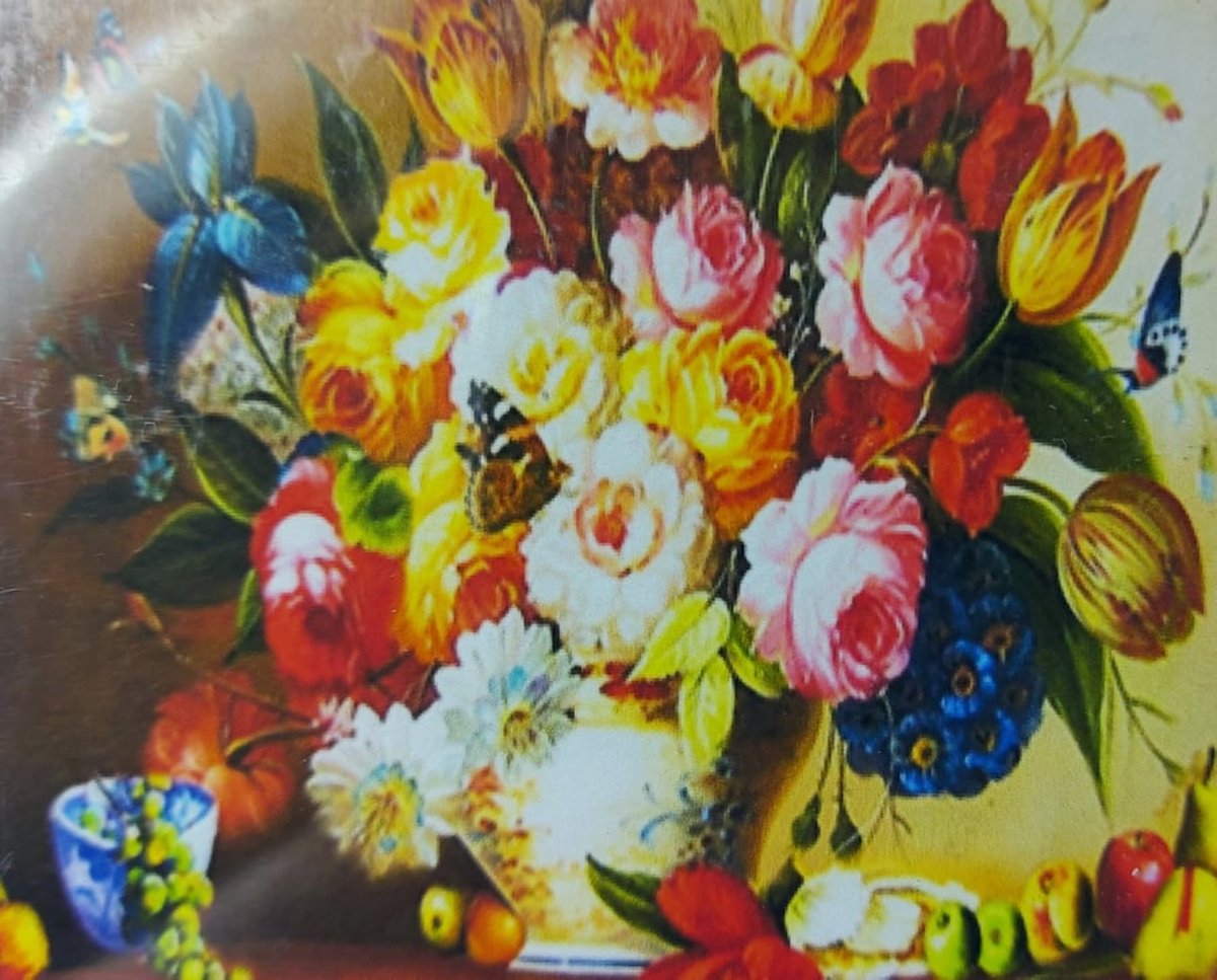 Diamond painting 40 x 50 CM canvas - 43.5 x 32.5 painting - 5D - Bloemen