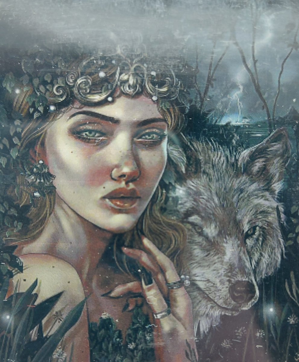 Diamond painting 40 x 50 CM canvas - 43.5 x 32.5 painting - 5D - Vrouw in mist