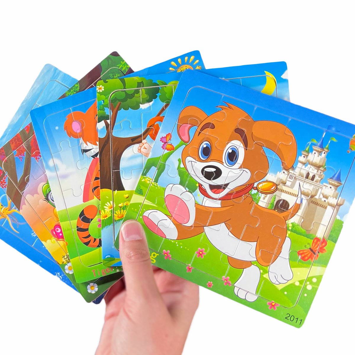 Puzzel - 5 Legpuzzel - Houten puzzel - Speelgoed 1 jaar - 2 jaar - 3 jaar en ouder - Vormenpuzzel - Educatief speelgoed - Kinderpuzzel - 20 Stukjes