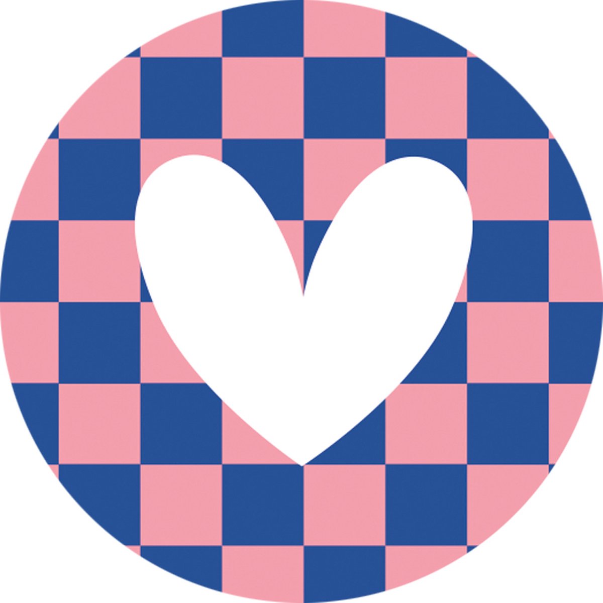 20 Stickers Hartje blokjes - Liefde - Feestelijk inpakken - Post versturen - Sluitsticker envelop Traktatie - Verjaardag - Feest