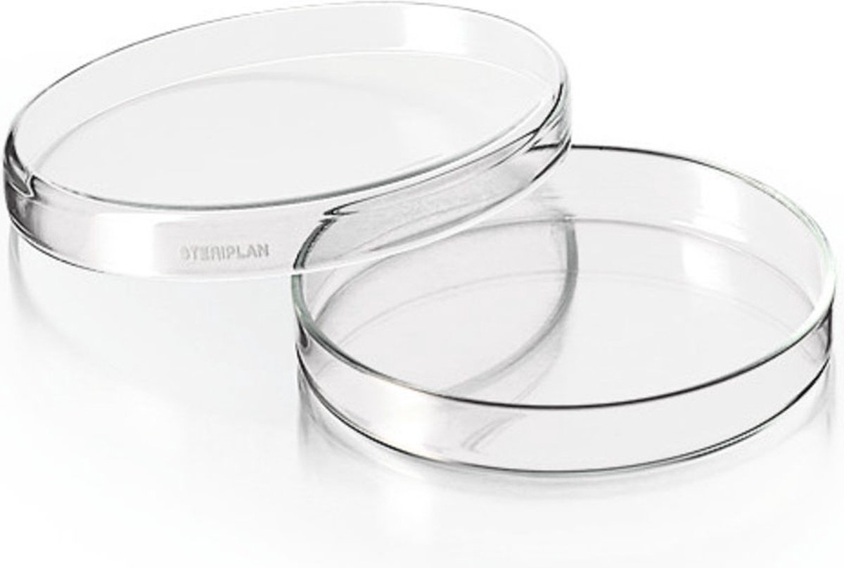 Petrischaal (60x15mm) met deksel van Soda-lime glas