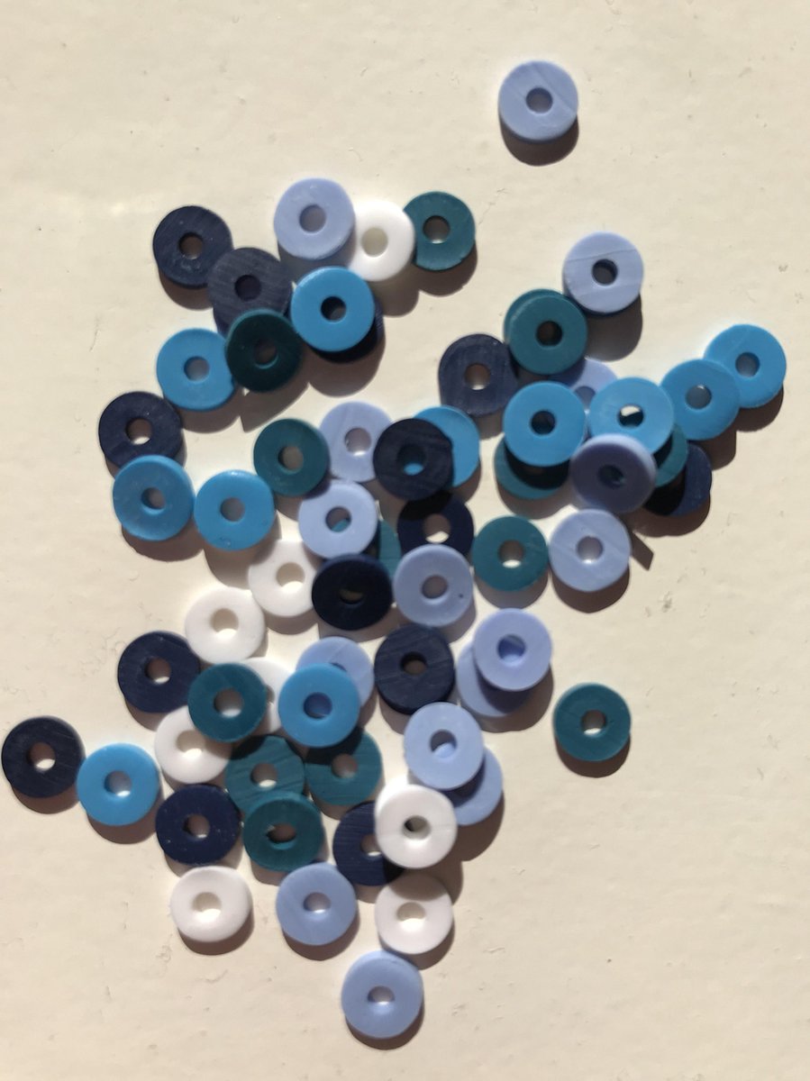 Katsuki Mix 6 mm Blauw / Wit (ongeveer 100 stuks)