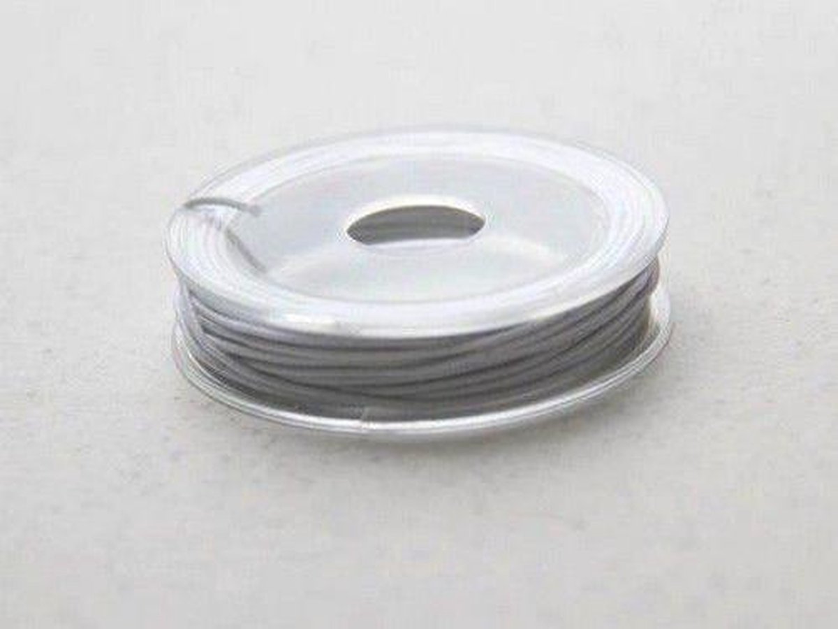 12026-2603 Elastisch koord wit 1 mm 5 Mtr