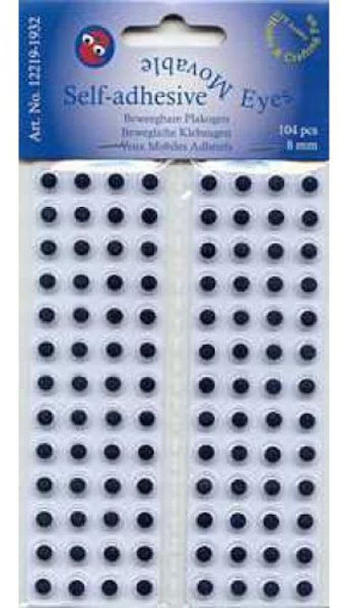 5 verschillende Pakjes Zelfklevende Beweegbare Ogen - Rond