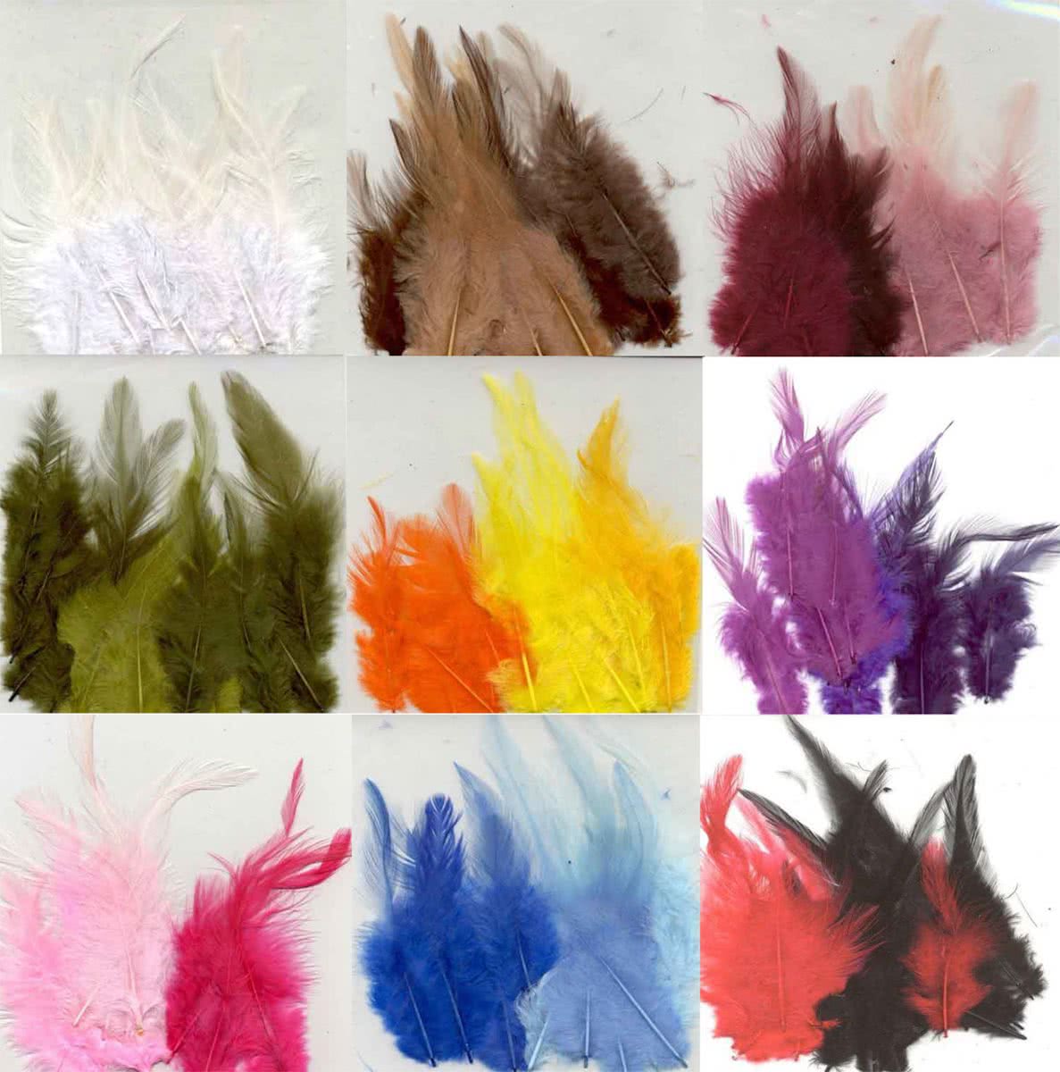 9 Pakjes Veren in verschillende kleuren