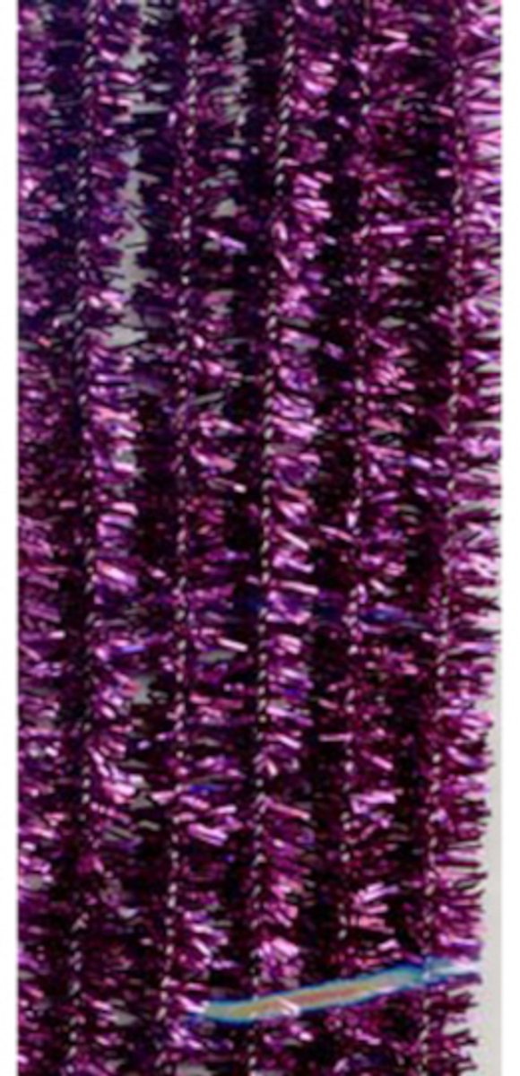 Glitter Chenille set, Purple, 50cm x 8mm