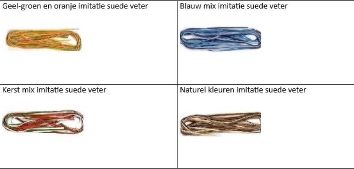 Imitatieleren koord - Natural 3x2mtr assorti 12231-3102