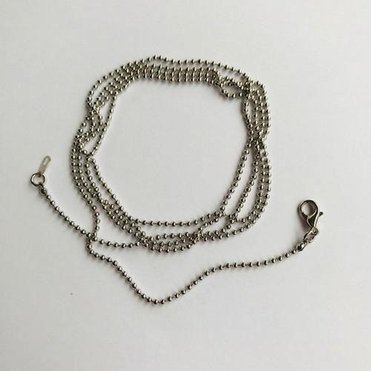 Jewelry Chain with lobster clasp, Platinum