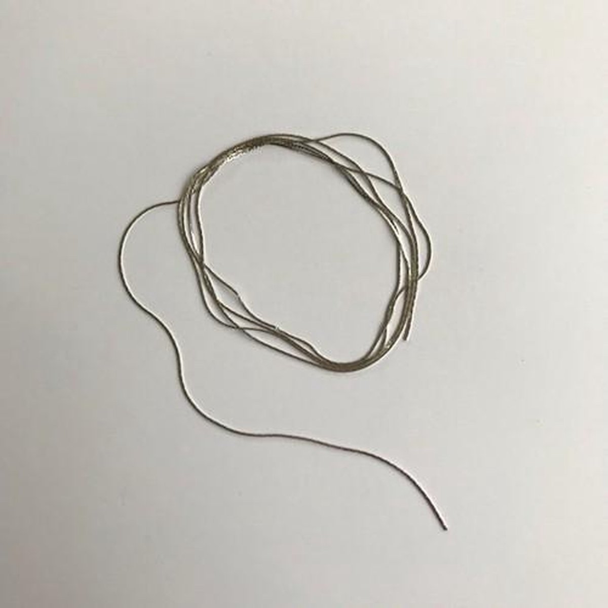 Metal Chain, Ultra Fine Flat, Platinum