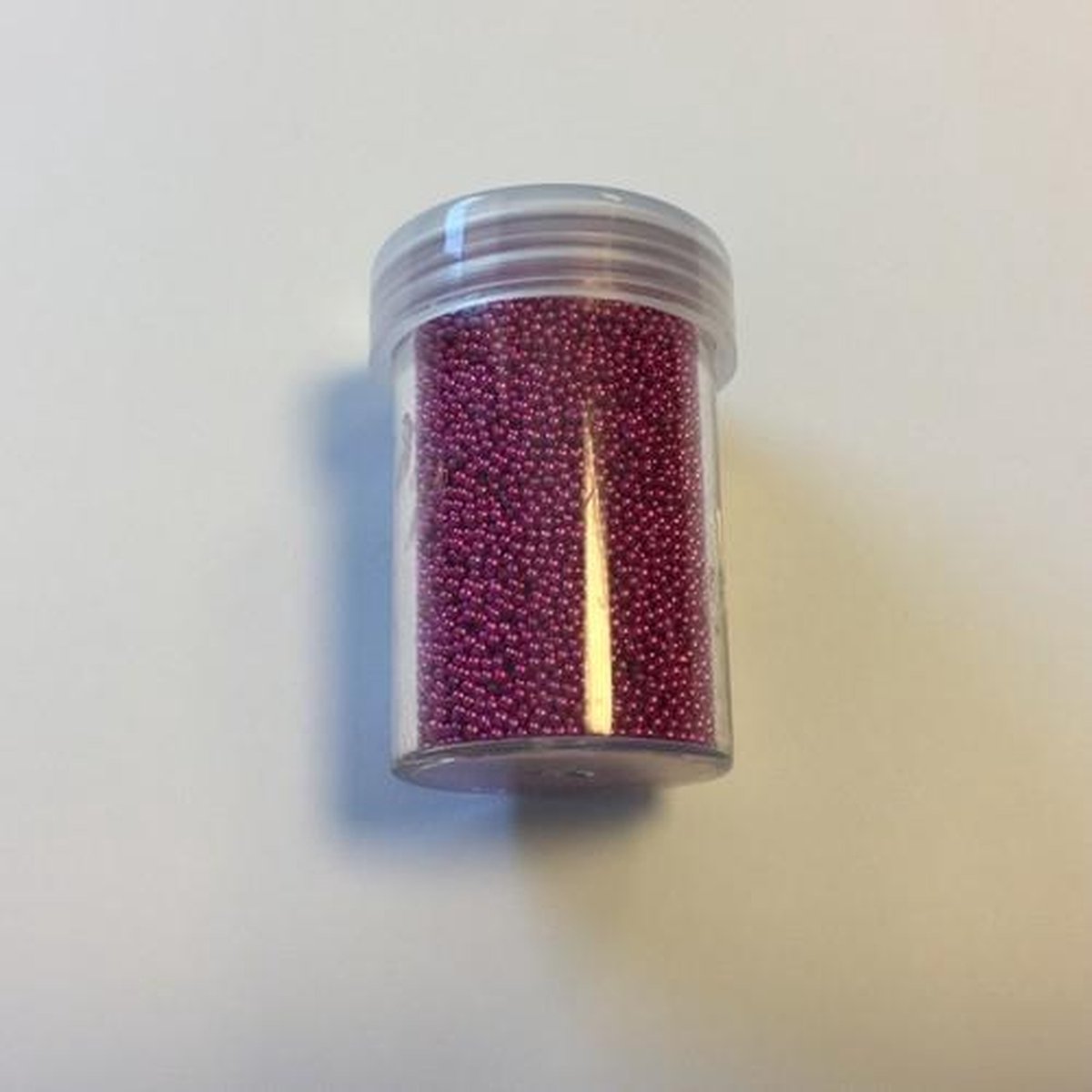 Mini pearls (zonder gat) 0.8-1.0 milimeter fuchsia 22 gram
