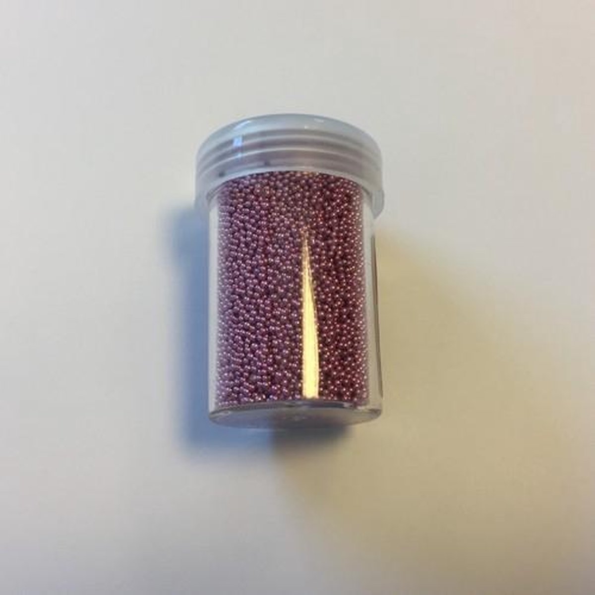 Mini pearls (zonder gat) 0.8-1.0 milimeter roze 22 gram