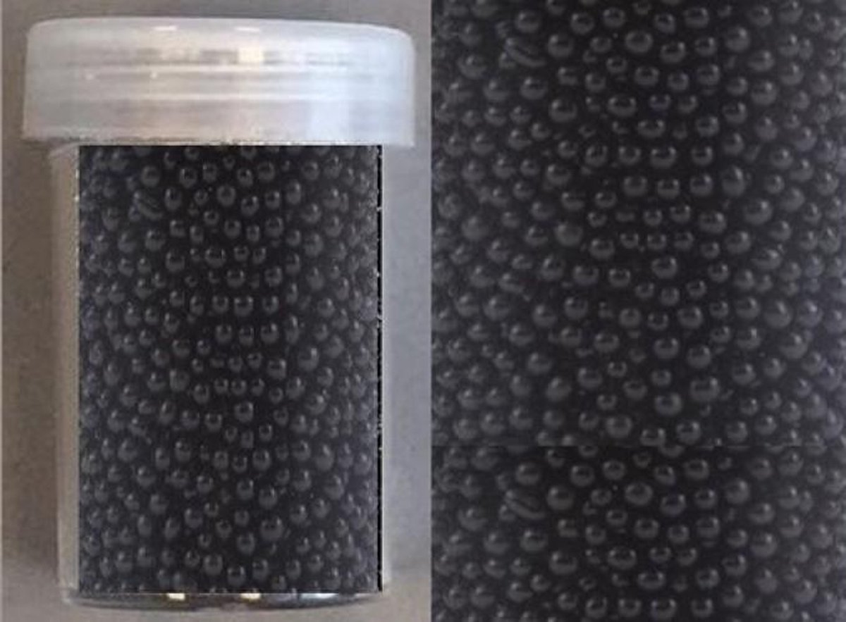 Mini pearls (zonder gat) 0.8-1.0 milimeter zwart 22 gram