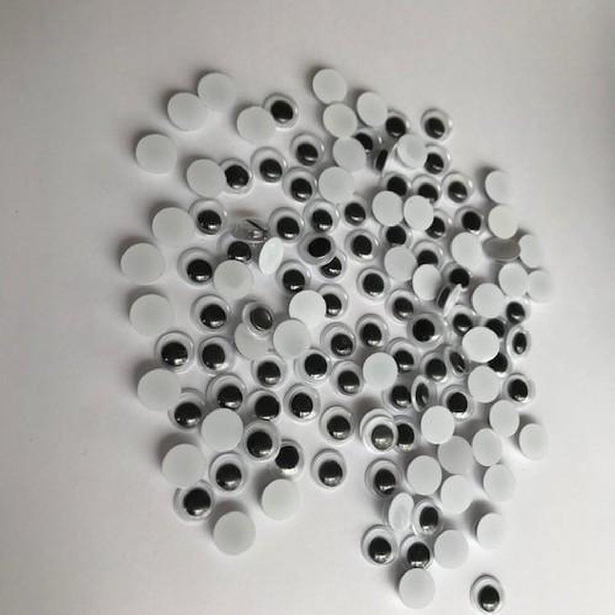 Movable eyes, round, 7mm, 144 pcs