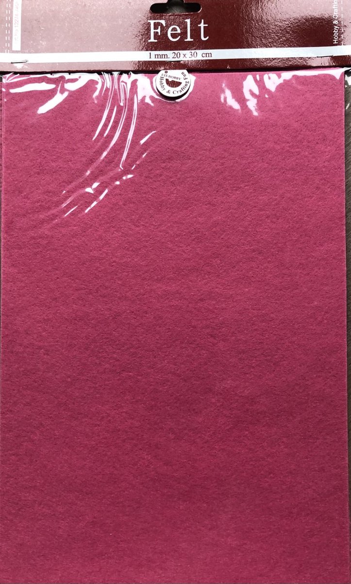 Synthetisch   2 PAKJES a 5 STUKS 1 mm. 20x30cm - Donker roze - Knutselen - Creatieve hobby - Knippen en plakken - Kaarten maken - DIY-