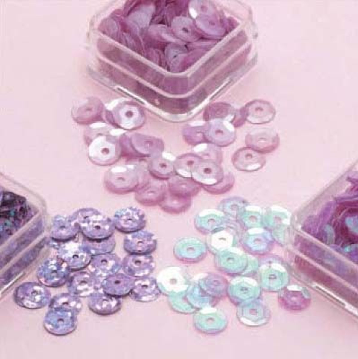 Trio Pailletten 6mm Bruin Violet