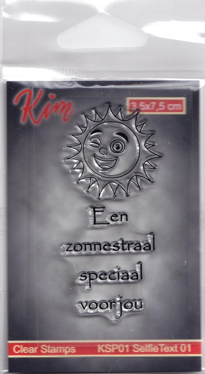 KSP01 - Stempel handlettering - smiley emoticon - Kim - nederlandse teksten 
