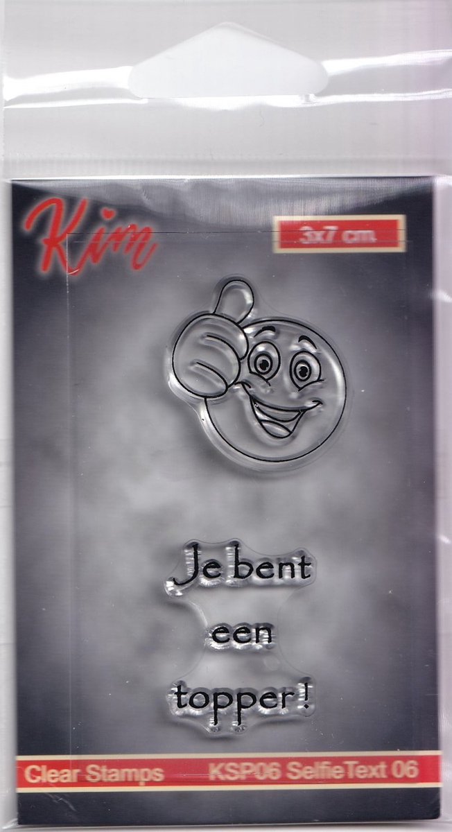 KSP06 - Stempel handlettering - smiley emoticon - Kim - Nederlandse teksten 