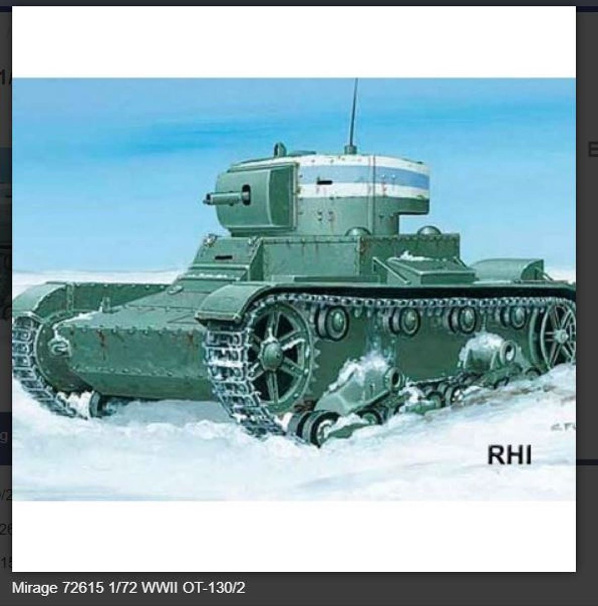 Bouwpakket Mirage-Hobby Mirage 72615 1/72 WWII OT-130/2 Chemical tank