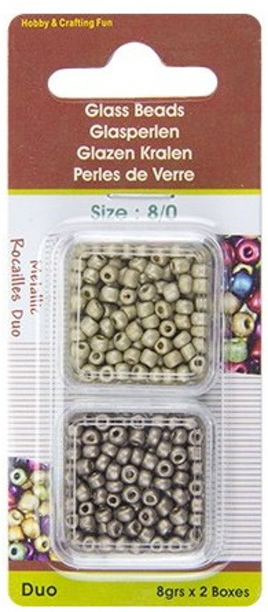 Rocailles Metallic Duo Metallic Duo, 8/0. 2 X 8 Gram. 5 DOOSJES No. 4506