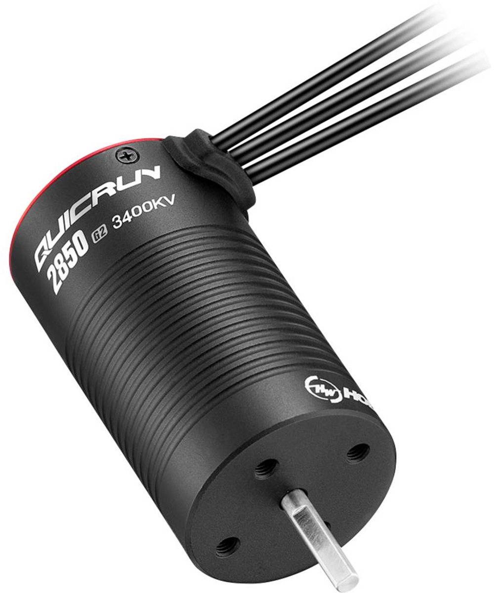Hobbywing QuicRun 2850SL G2 3400kV Brushless elektromotor voor autos kV (rpm/volt): 3400
