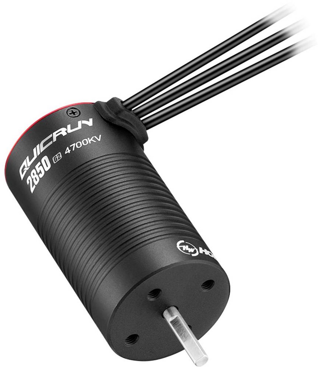 Hobbywing QuicRun 2850SL G2 4700kV Brushless elektromotor voor autos kV (rpm/volt): 4700