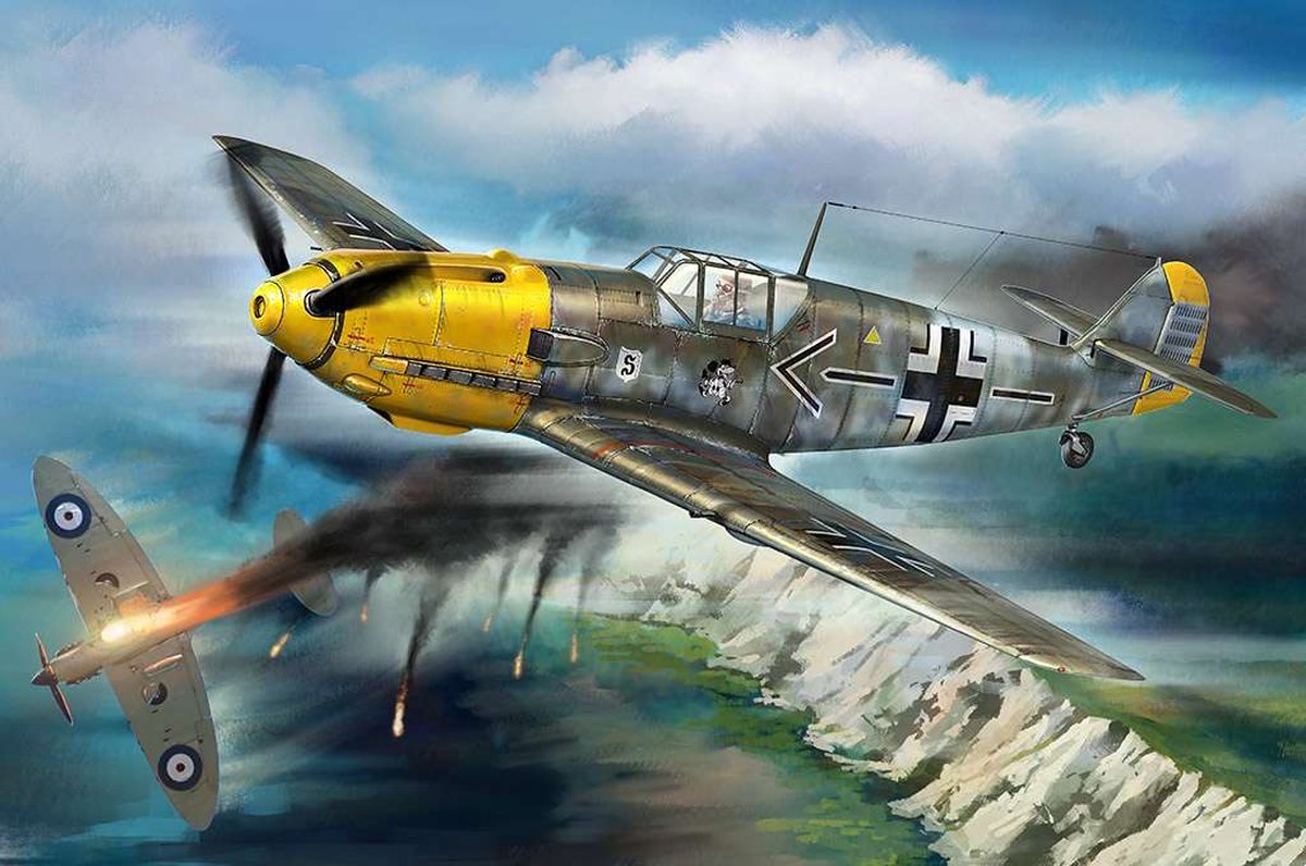 1:18 HobbyBoss 81809 Messerschmitt Bf109E - Sept. 1940 Plastic kit