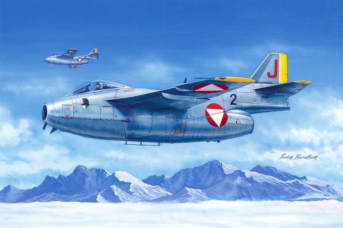 1:48 HobbyBoss 81745 J-29F Tunnan Flying Barrel Plastic kit