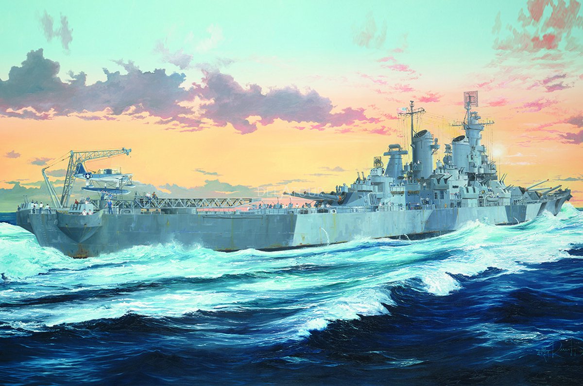 HobbyBoss Modelbouwpakket Schepen - 86517 Battleship USS Iowa BB-61 Plastic - 1:350 -