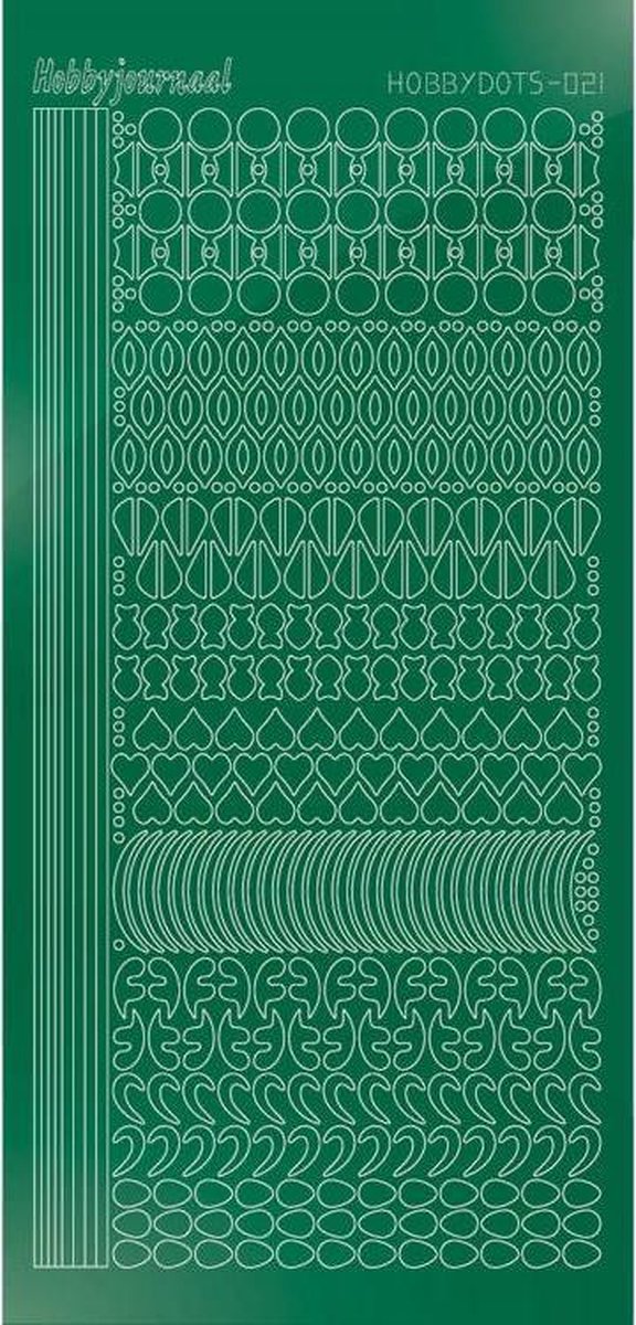 Hobbydots  Sticker - Spiegel - Kerst Groen