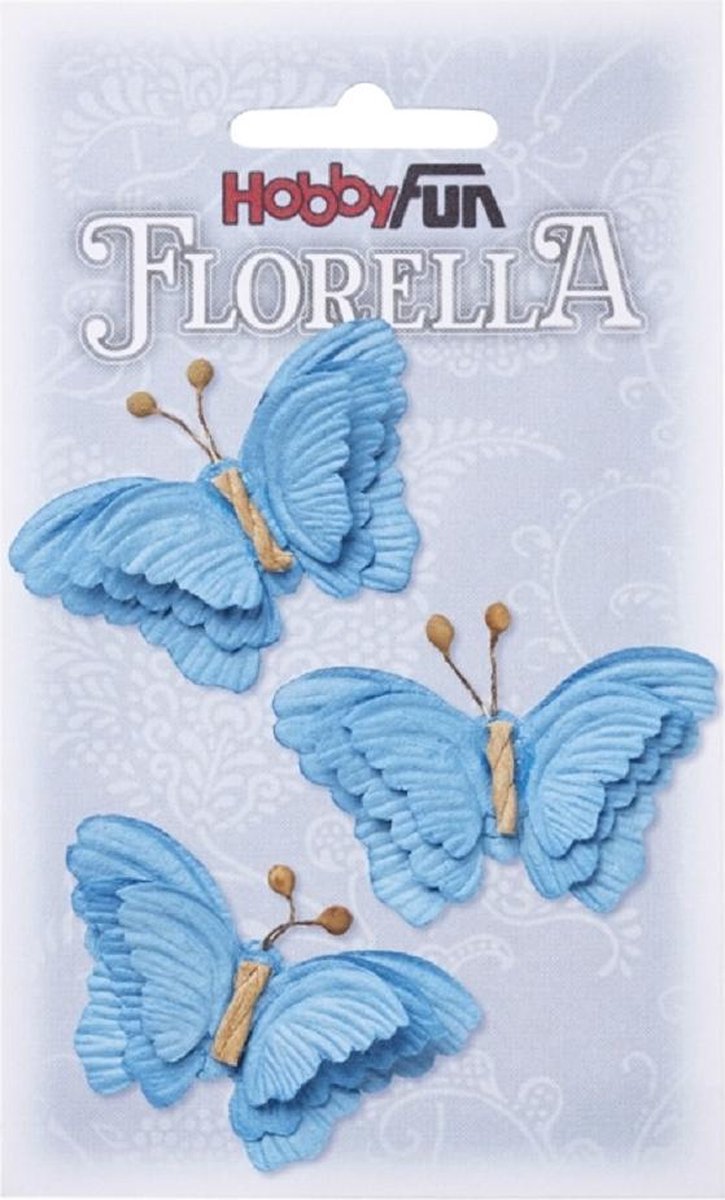 FLORELLA-Vlinders blau, 6cm