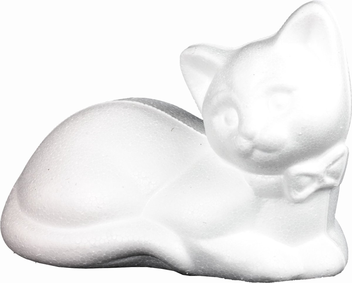 Styropor Liggende Kat 13x8x9 cm