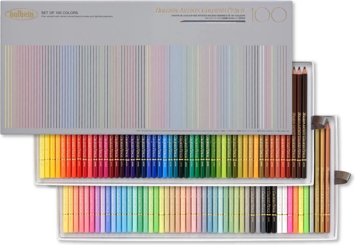 Holbein Artists oil based kleurpotloden set van 100