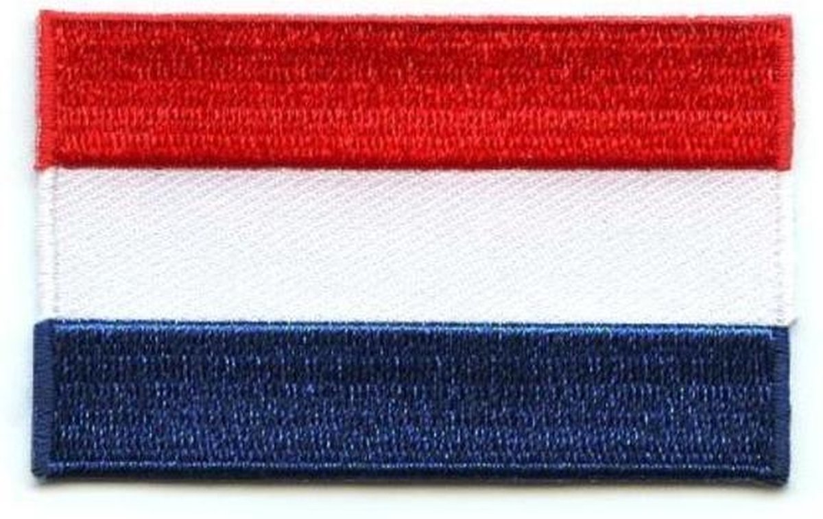 Nederlandse Vlag Patch - Kledingembleem / Kleding Embleem / Strijk Embleem