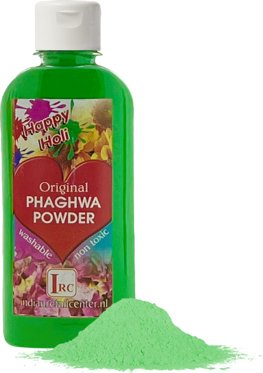 Holi Poeder - Festival Kleurenpoeder - Phaghwa Powder - In Spuitfles - Groen - 2 Stuks
